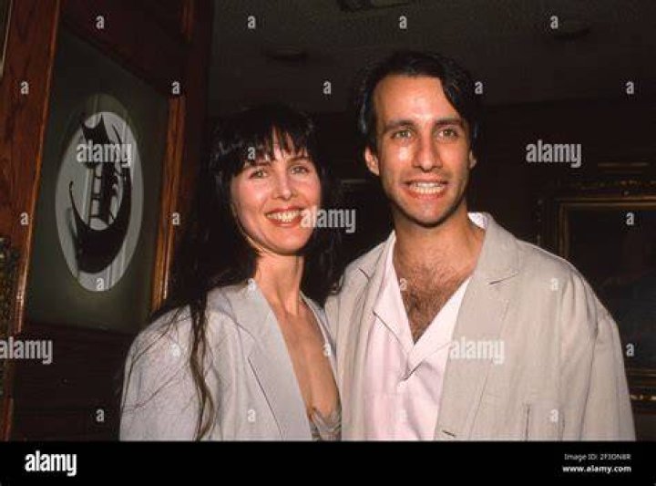 Bronson Pinchot and date Wren Mullaney attend ABC TV Press Party on