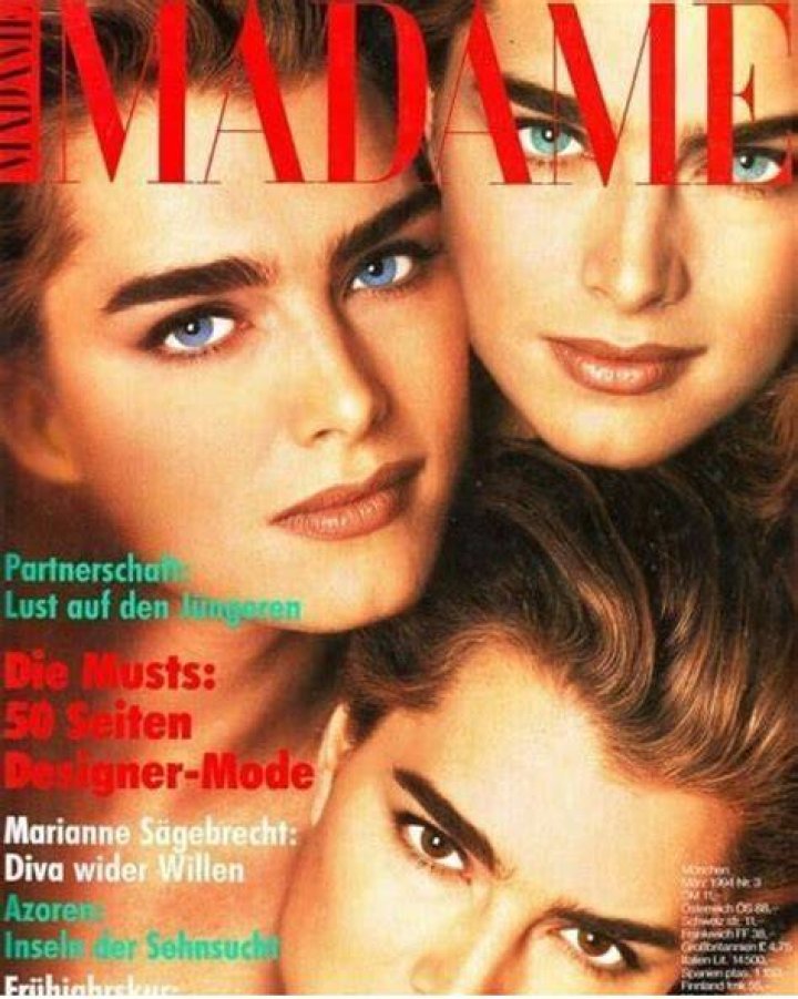 Brooke Shields for Madame Germany March 1994 Brooke shields, Brooke