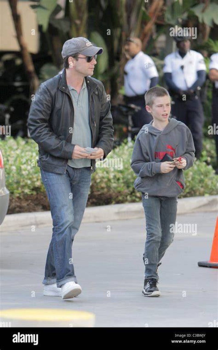 Christian Slater and son Jaden arriving at the first game of the NBA