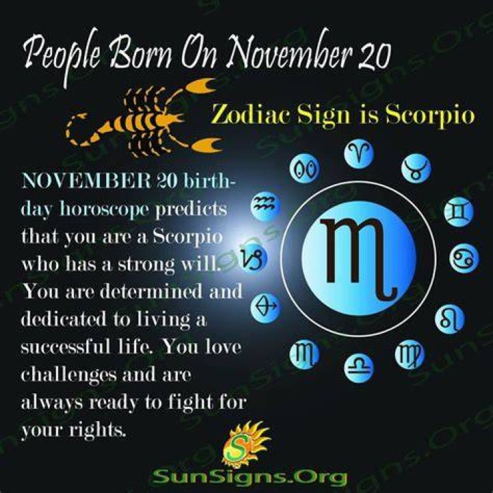 November 20 Birthday Horoscope Personality Birthday horoscope