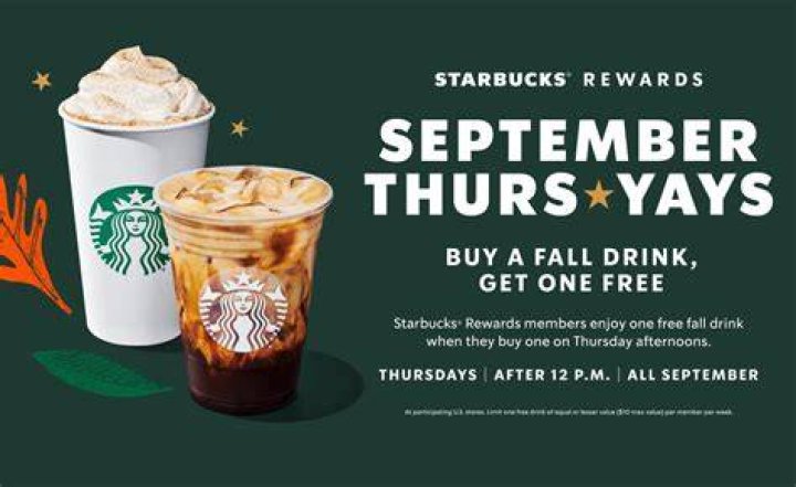 Starbucks BOGO Free Fall Drinks Today! Southern Savers