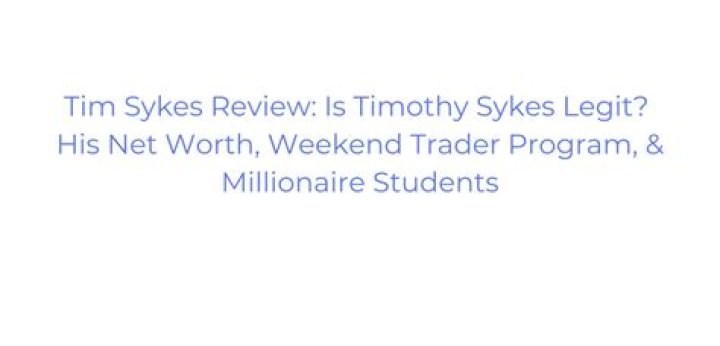Timothy Sykes Review Legit or a Scam Artist? (HONEST) Updated April