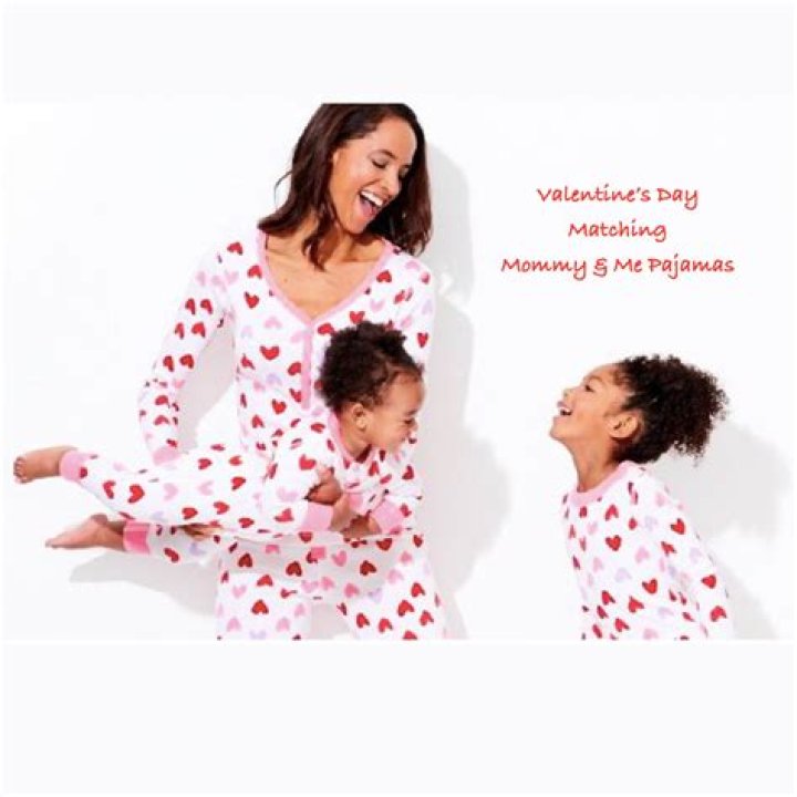 Valentines Day Matching Mommy and Me Pajamas Mom and
