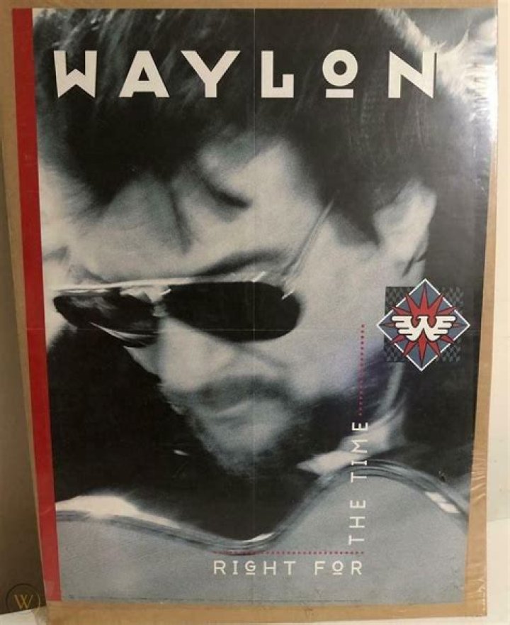 Waylon Jennings Record Store Poster 24" Tall X 18" Wide (Right for